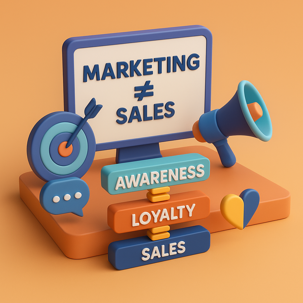 Marketing is Not Sales: Awareness is the Real Growth Engine